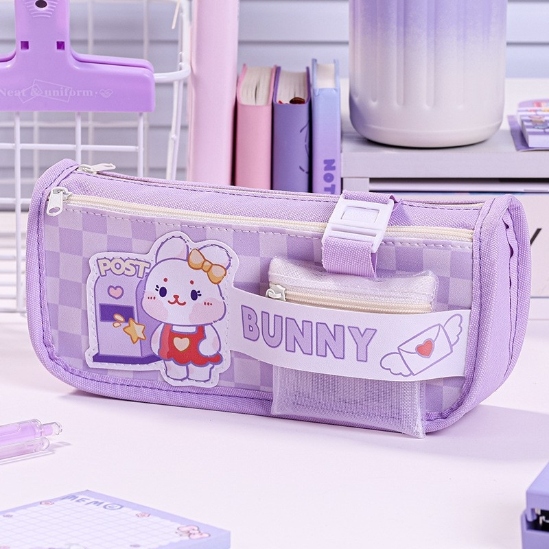 Kapibala несесер за моливи, голям капацитет, устойчив на петна, Oxford материал, за ученици от началното училище, с възможност за персонализиране