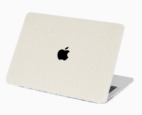 Kakute plüüs-kaitsekott MacBook Pro ja Air jaoks – plastikust välimine külg, plüüsvooder