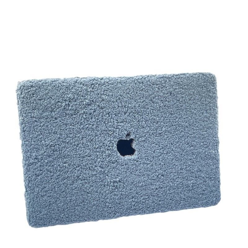 Kakute plüüs-kaitsekott MacBook Pro ja Air jaoks – plastikust välimine külg, plüüsvooder