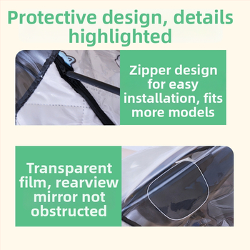 Предно ветробранно стъкло за електрически мотоциклет – прозрачно, водоустойчиво, слънцезащитно; модел 001; подходящо за мотори с огледало за обратно виждане и без кошница; материал: Oxford плат + пластмаса