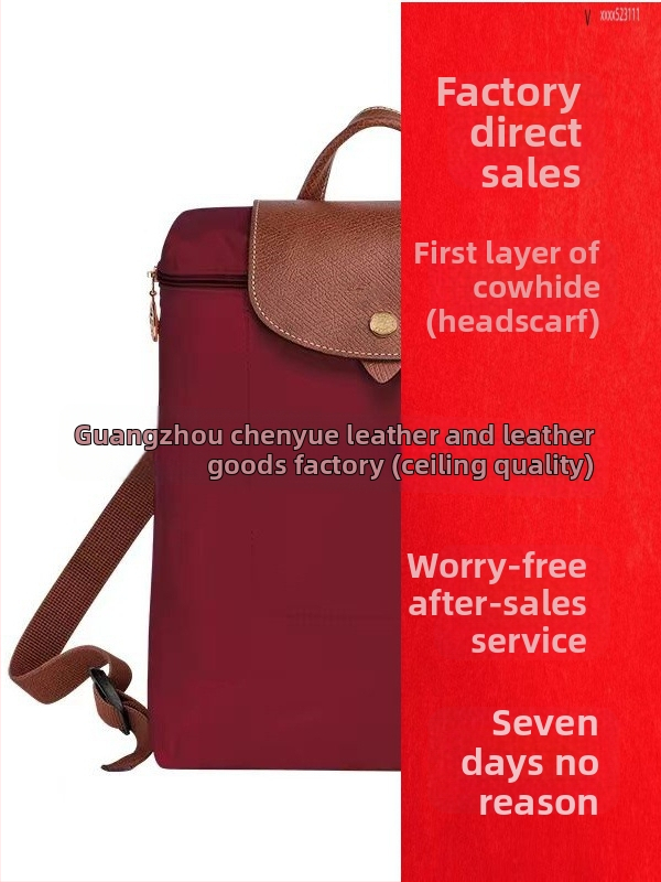 Rucsac damă din nylon impermeabil, stil urban simplu, buzunare interne pentru telefon, buletin și laptop; închidere cu fermoar.