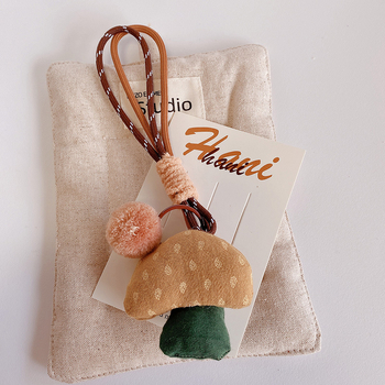 Ключодържател с мече, корейски стил, смесени материали, Lemon peach