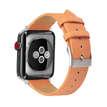 Remienok Apple Watch Gen 1-8/SE/Ultra, Saffiano textúra, PU materiál, nastaviteľná ihlová pracka, módny štýl
