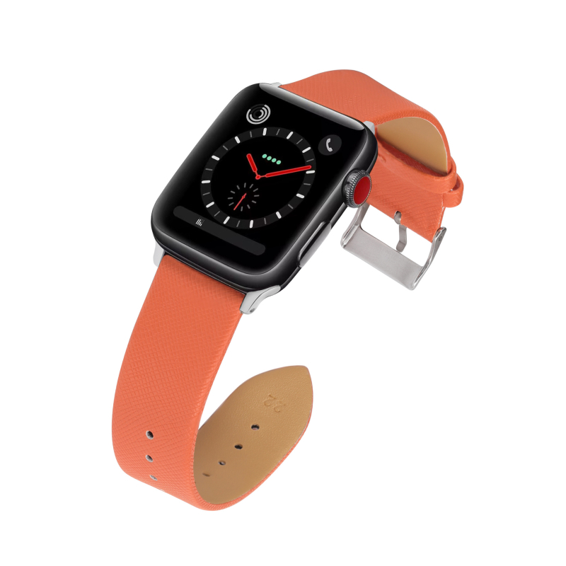 Remienok Apple Watch Gen 1-8/SE/Ultra, Saffiano textúra, PU materiál, nastaviteľná ihlová pracka, módny štýl