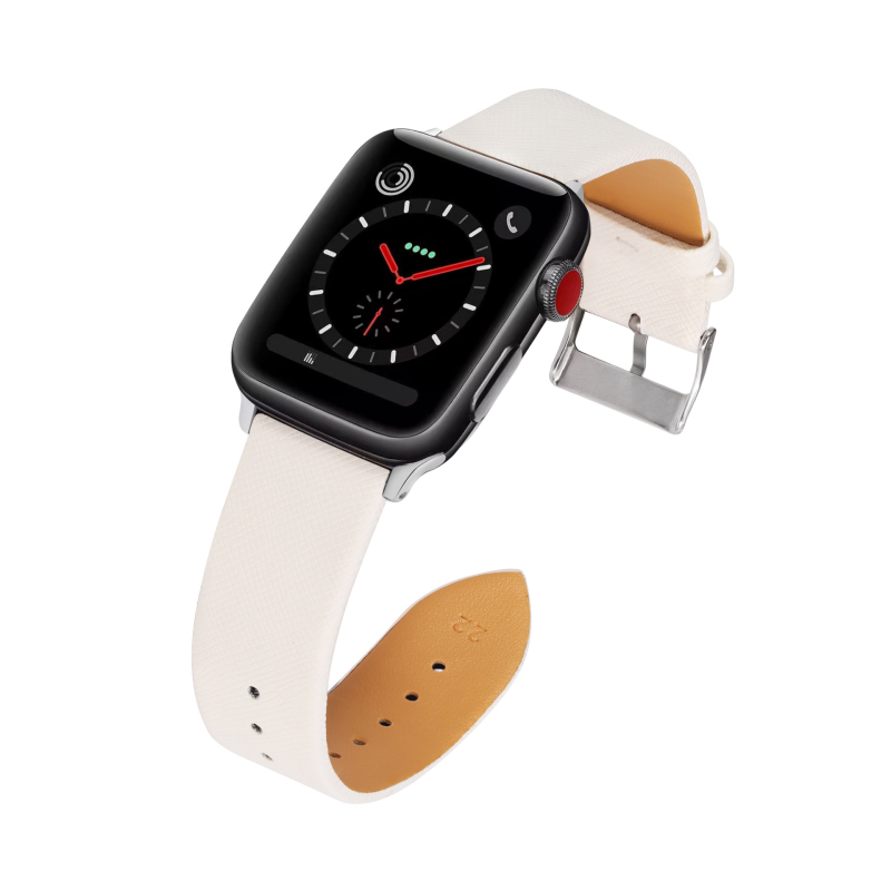 Remienok Apple Watch Gen 1-8/SE/Ultra, Saffiano textúra, PU materiál, nastaviteľná ihlová pracka, módny štýl