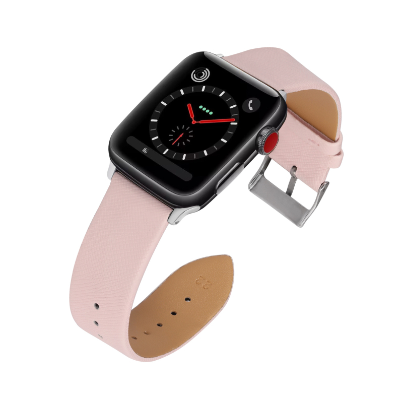Remienok Apple Watch Gen 1-8/SE/Ultra, Saffiano textúra, PU materiál, nastaviteľná ihlová pracka, módny štýl