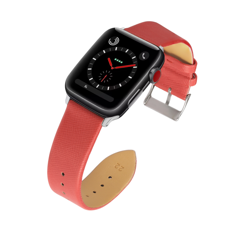 Remienok Apple Watch Gen 1-8/SE/Ultra, Saffiano textúra, PU materiál, nastaviteľná ihlová pracka, módny štýl