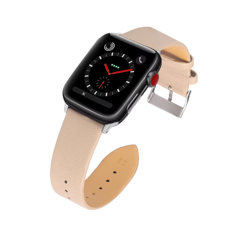 Remienok Apple Watch Gen 1-8/SE/Ultra, Saffiano textúra, PU materiál, nastaviteľná ihlová pracka, módny štýl