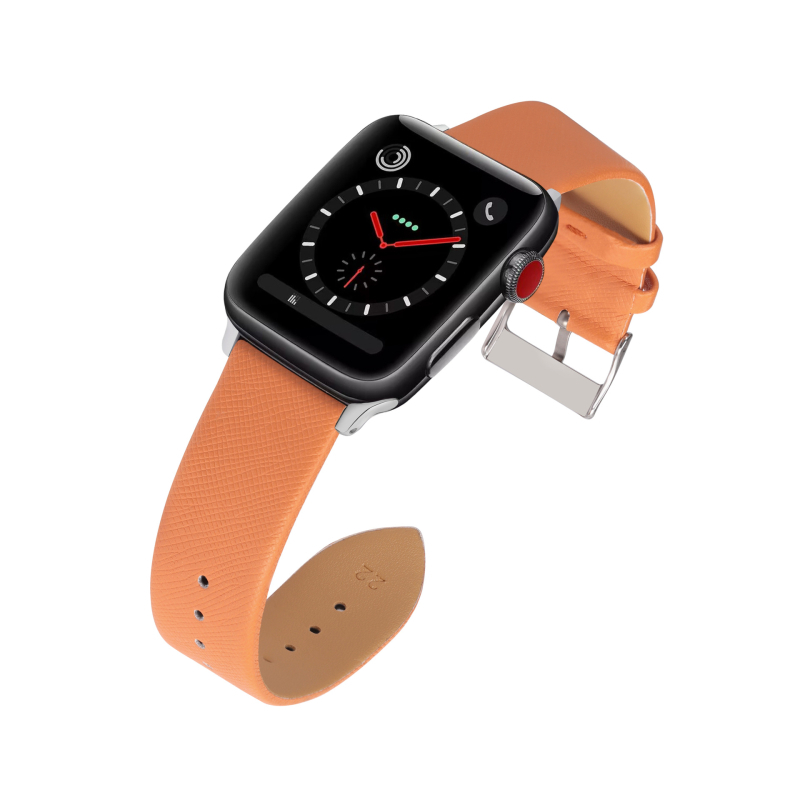 Remienok Apple Watch Gen 1-8/SE/Ultra, Saffiano textúra, PU materiál, nastaviteľná ihlová pracka, módny štýl