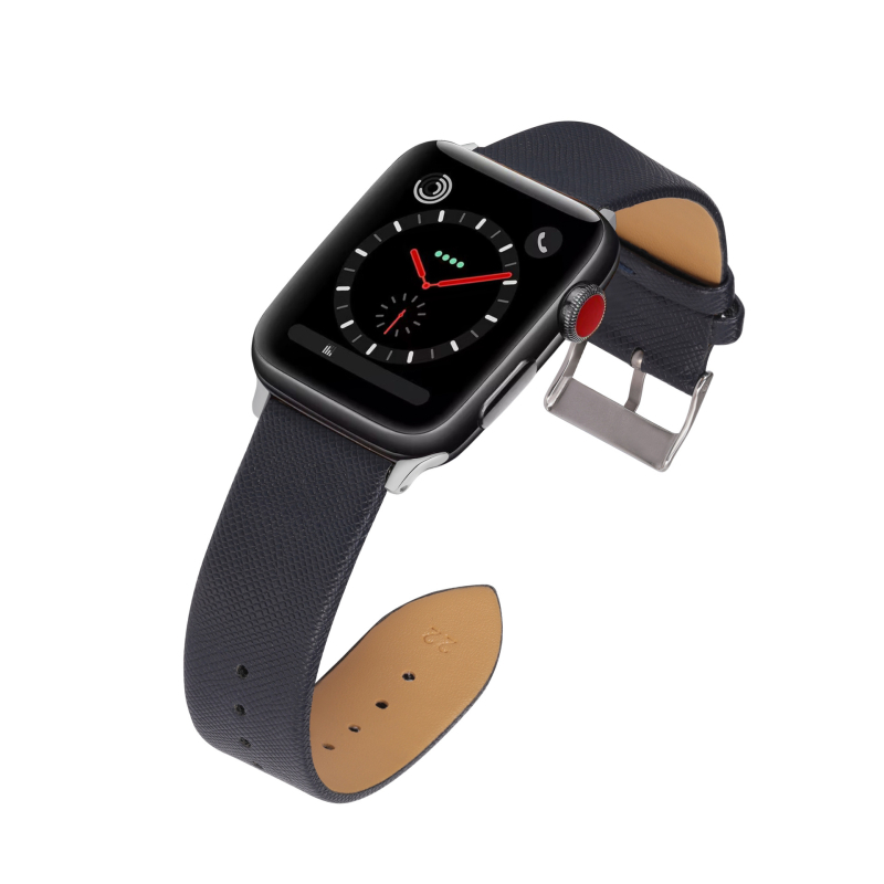 Remienok Apple Watch Gen 1-8/SE/Ultra, Saffiano textúra, PU materiál, nastaviteľná ihlová pracka, módny štýl