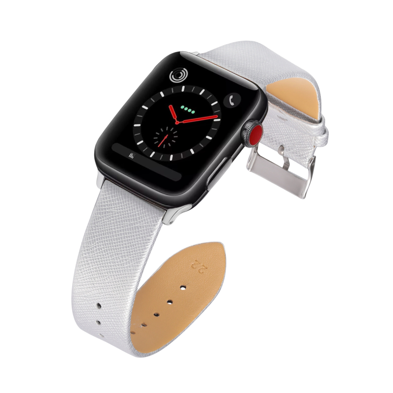 Remienok Apple Watch Gen 1-8/SE/Ultra, Saffiano textúra, PU materiál, nastaviteľná ihlová pracka, módny štýl