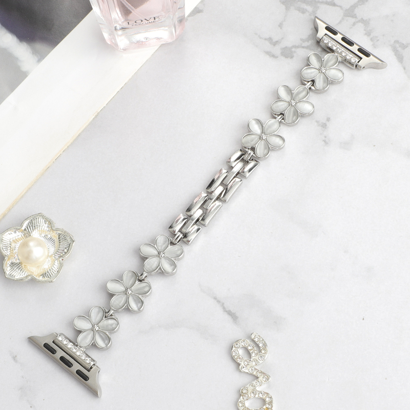 Apple Watch метална верижна каишка за часовник с дизайн на петлистна детелина (Марка: Bai Cheng; Материал: метал; Стил: моден)