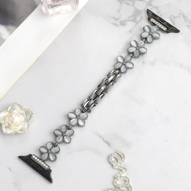 Apple Watch метална верижна каишка за часовник с дизайн на петлистна детелина (Марка: Bai Cheng; Материал: метал; Стил: моден)