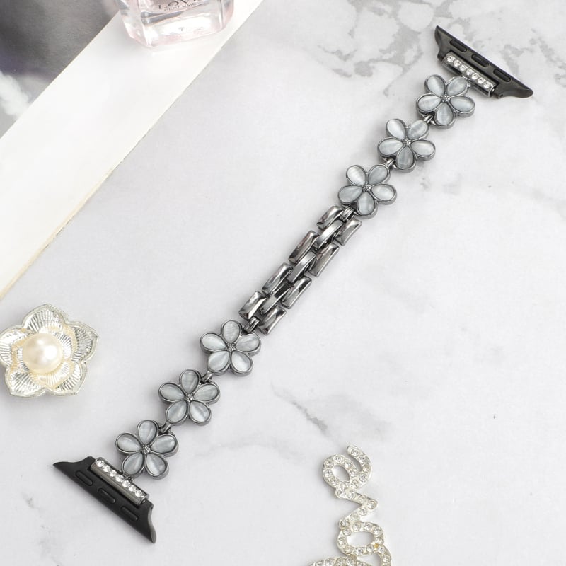 Apple Watch метална верижна каишка за часовник с дизайн на петлистна детелина (Марка: Bai Cheng; Материал: метал; Стил: моден)