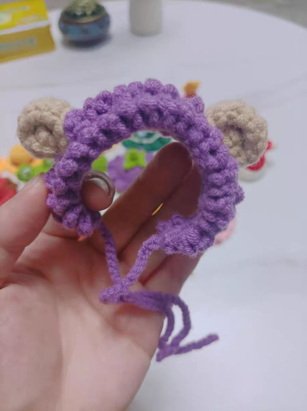 Cartoon vilnos megzta naminiams gyvūnėliams skrybėlė - rankų darbo, skirta visoms veislėms, visoms sezonoms