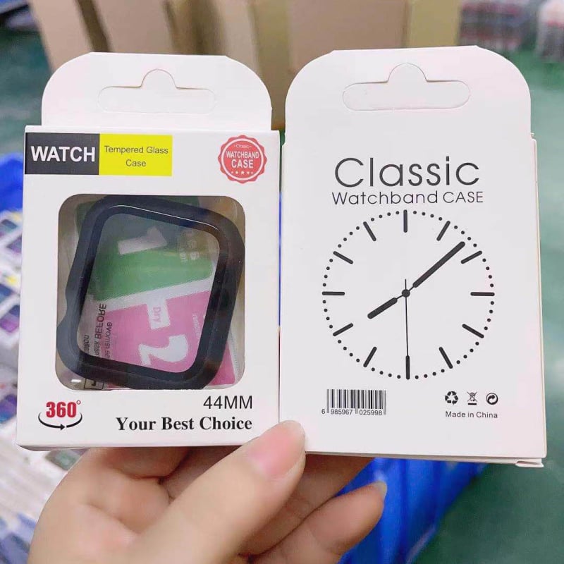 Apple Watchhoz készült edzett üveg kijelzővédő beépített védőtokkal – 3/4 teljes fedettség, márka Billy