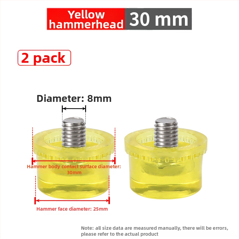 Монтажен чук с гумена глава и сваляща се двойна глава, стоманена дръжка (Марка: Golden eagle; Материал на главата: гума; Материал на дръжката: стомана; Нетно тегло: 1 кг; Спецификация: 25303540)