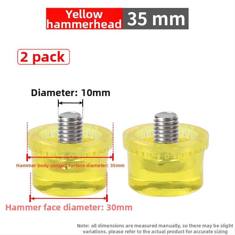 Монтажен чук с гумена глава и сваляща се двойна глава, стоманена дръжка (Марка: Golden eagle; Материал на главата: гума; Материал на дръжката: стомана; Нетно тегло: 1 кг; Спецификация: 25303540)