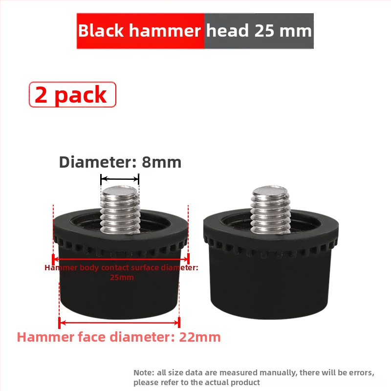 Монтажен чук с гумена глава и сваляща се двойна глава, стоманена дръжка (Марка: Golden eagle; Материал на главата: гума; Материал на дръжката: стомана; Нетно тегло: 1 кг; Спецификация: 25303540)