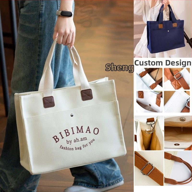 Geantă din pânză tridimensională cu model și logo personalizat, curea crossbody; imprimare: digitală, serigrafie, transfer termic, sublimare