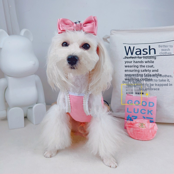 Accesorii de păr pentru animale de companie (câini și pisici), poliester, stil Prințesa Vânt, decor cu funda, origine Guangdong