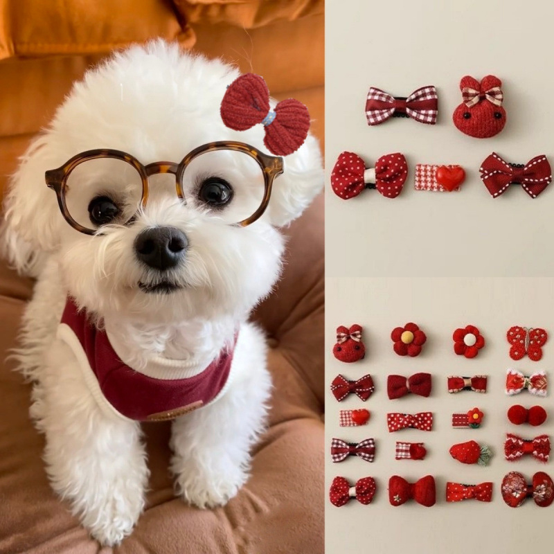 Clip de păr pentru animale de companie, stil dulce, potrivit pentru câini și pisici, utilizare universală