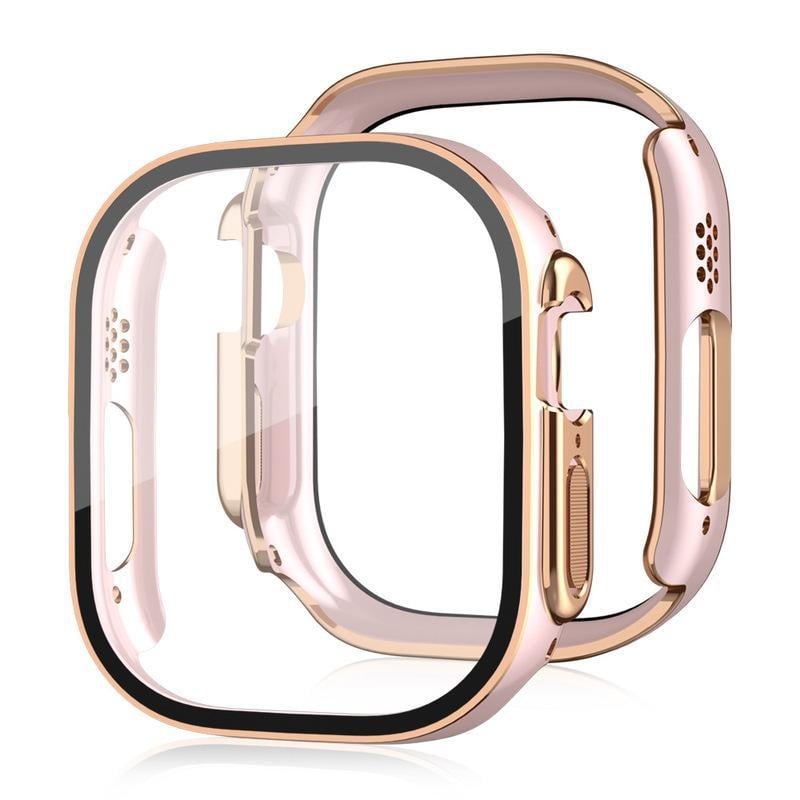 Three Thousand Episodes PC apsauginė dėžutė Apple iWatch Ultra su elektroplate graviruotu dizainu ir grūdinto stiklo ekrano apsauga