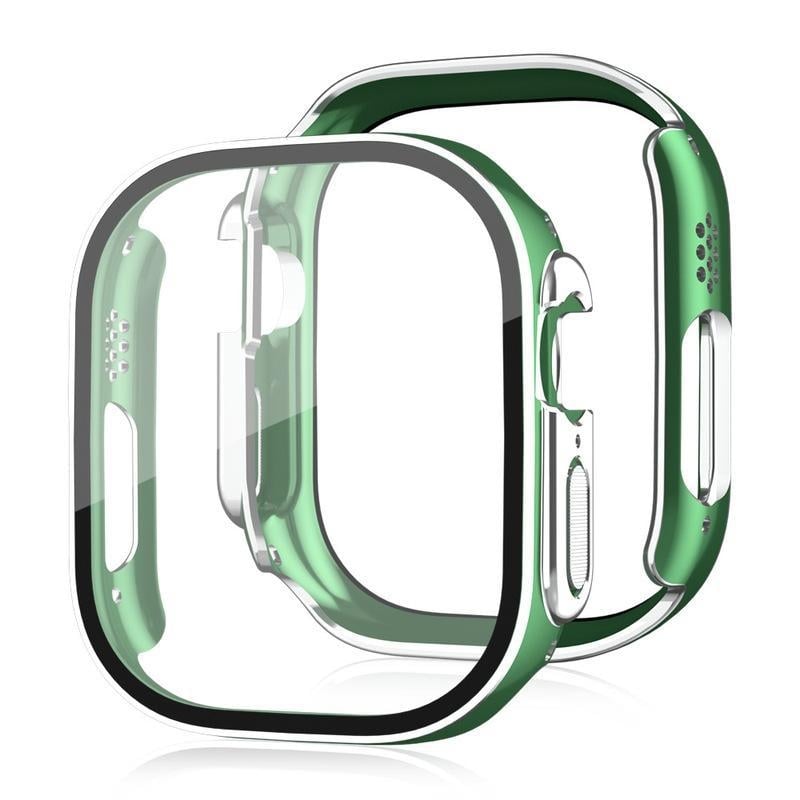 Three Thousand Episodes PC apsauginė dėžutė Apple iWatch Ultra su elektroplate graviruotu dizainu ir grūdinto stiklo ekrano apsauga