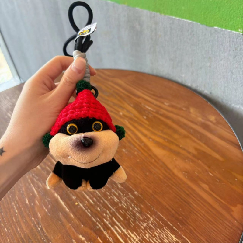 Pandantiv pentru telefon din pluș cu clips și lanț crossbody – stil desen animat, decorativ, material pluș, ambalaj individual