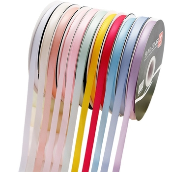 Panglică din poliester cu model floral, dublu față, potrivită pentru accesorii pentru păr, ambalarea cadourilor și proiecte DIY