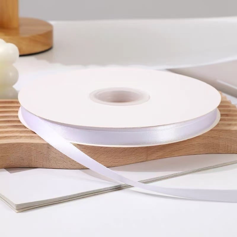 Panglică din poliester cu model floral, dublu față, potrivită pentru accesorii pentru păr, ambalarea cadourilor și proiecte DIY