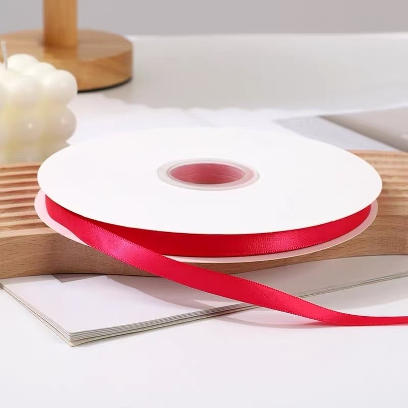 Panglică din poliester cu model floral, dublu față, potrivită pentru accesorii pentru păr, ambalarea cadourilor și proiecte DIY