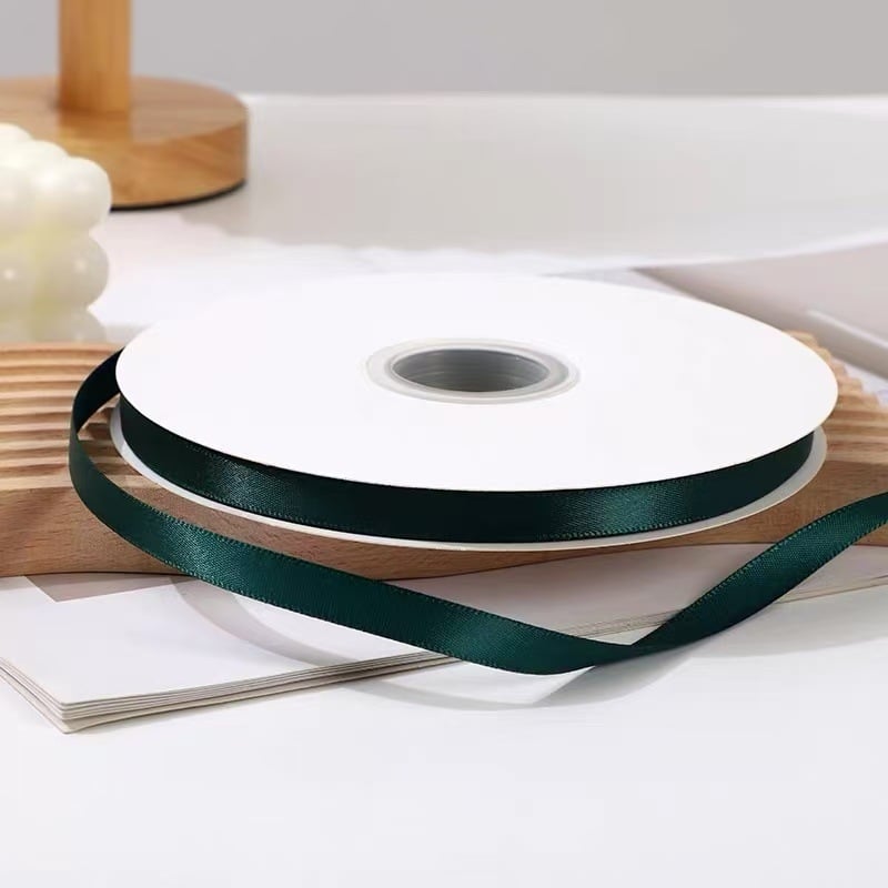 Panglică din poliester cu model floral, dublu față, potrivită pentru accesorii pentru păr, ambalarea cadourilor și proiecte DIY