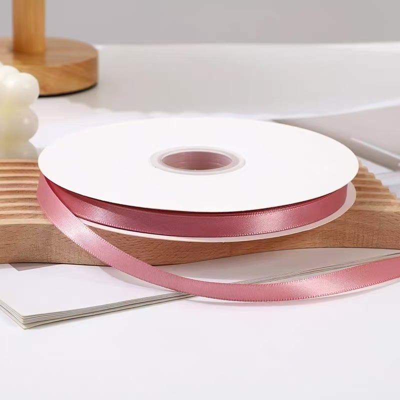 Panglică din poliester cu model floral, dublu față, potrivită pentru accesorii pentru păr, ambalarea cadourilor și proiecte DIY