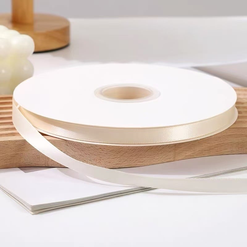 Panglică din poliester cu model floral, dublu față, potrivită pentru accesorii pentru păr, ambalarea cadourilor și proiecte DIY