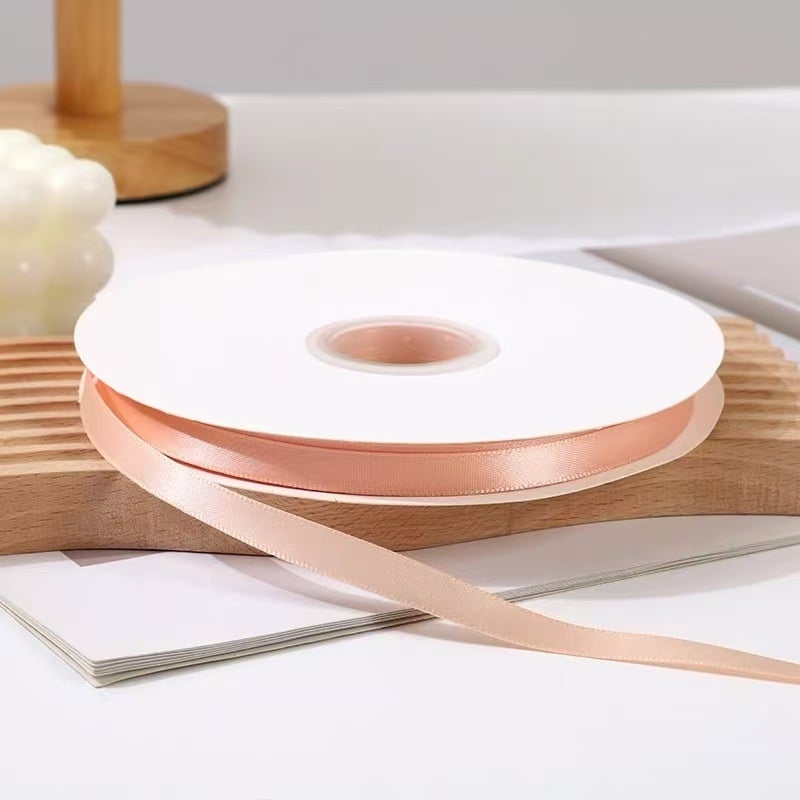 Panglică din poliester cu model floral, dublu față, potrivită pentru accesorii pentru păr, ambalarea cadourilor și proiecte DIY