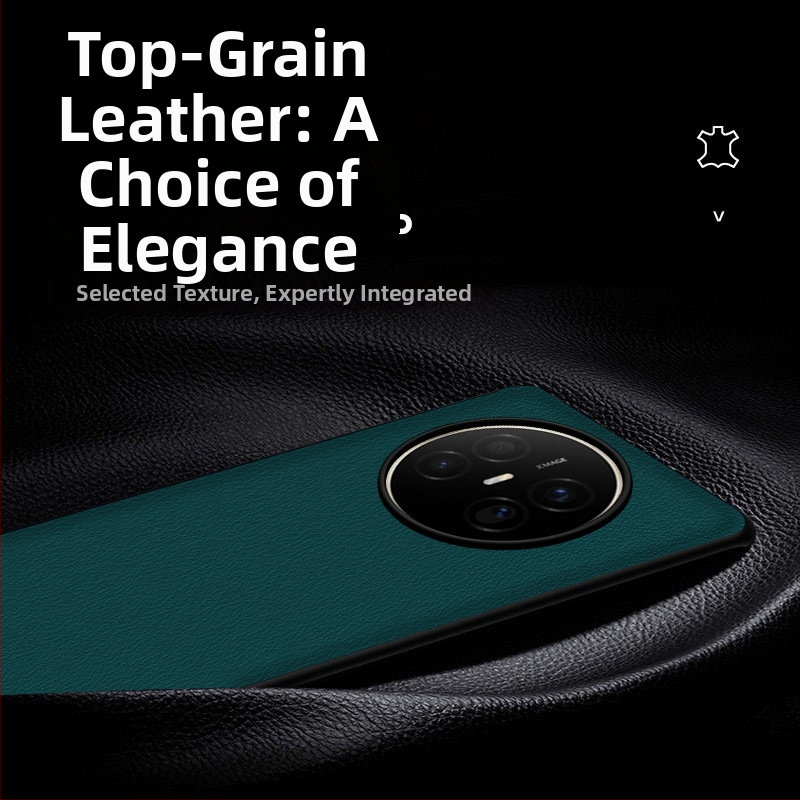 Huawei ādas telefona vāciņš ar kritienu izturību, pretslīdēšanu, karstās preses apdruka, Crazy Horse raksts