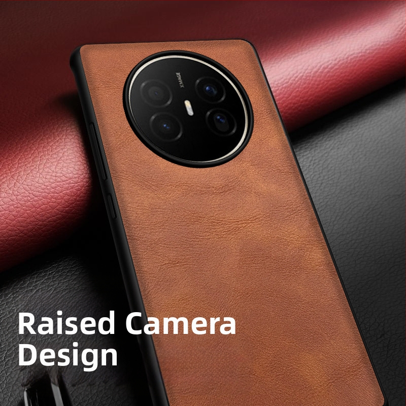 Huawei ādas telefona vāciņš ar kritienu izturību, pretslīdēšanu, karstās preses apdruka, Crazy Horse raksts