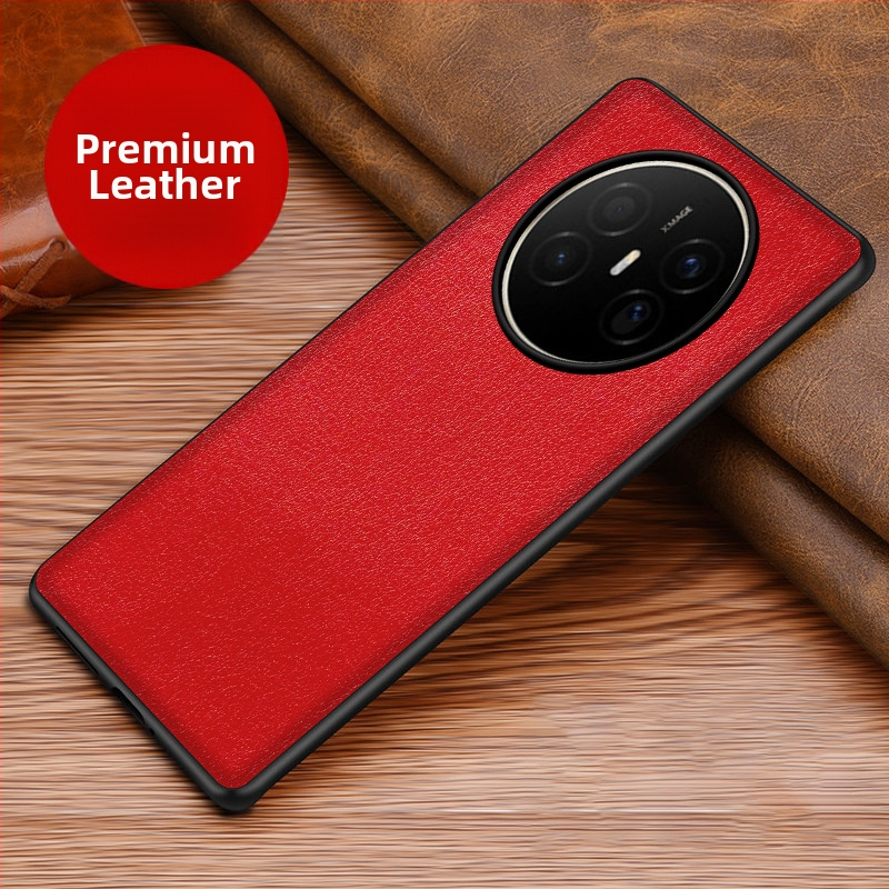 Husă din piele pentru Huawei, cu protecție anti-cadere, anti-derapare, finisaj prin presare la cald, model Crazy Horse