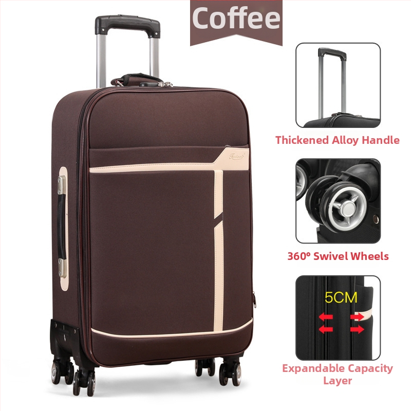 Kanvasist reisikott universaalsete ratastega, tõmblukk avanemine, parooliga lukk, varguste vastane ja kulumiskindel, sobib vabaaja reisidele