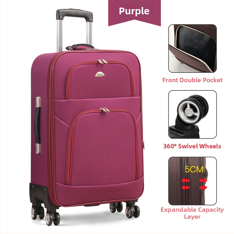 Kanvasist reisikott universaalsete ratastega, tõmblukk avanemine, parooliga lukk, varguste vastane ja kulumiskindel, sobib vabaaja reisidele