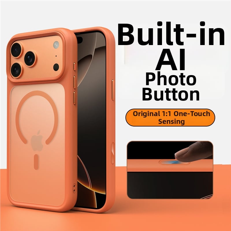 Husă pentru iPhone 17 – husă dură cu finisaj mat, prindere magnetică, protecție anti-cădere, TPU+PC, compatibilă cu iPhone 17 Pro Max/Pro/17/Air