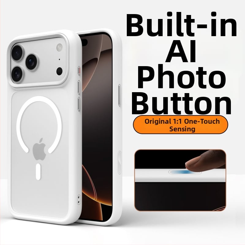 Husă pentru iPhone 17 – husă dură cu finisaj mat, prindere magnetică, protecție anti-cădere, TPU+PC, compatibilă cu iPhone 17 Pro Max/Pro/17/Air