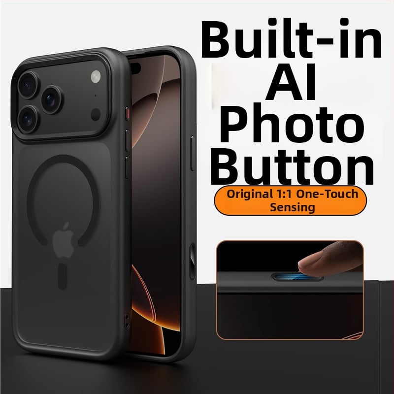 Husă pentru iPhone 17 – husă dură cu finisaj mat, prindere magnetică, protecție anti-cădere, TPU+PC, compatibilă cu iPhone 17 Pro Max/Pro/17/Air