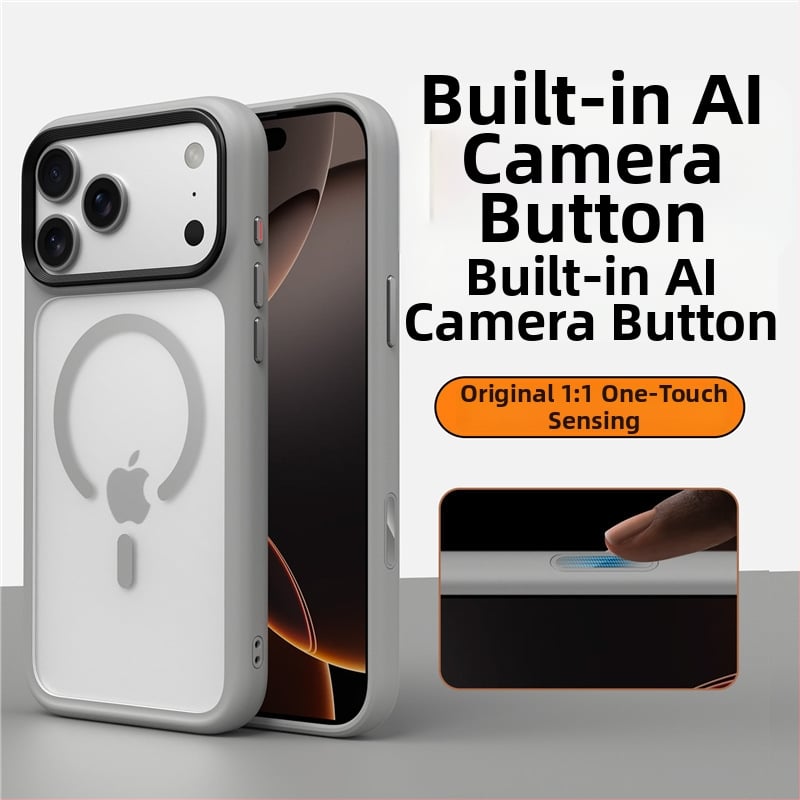 Husă pentru iPhone 17 – husă dură cu finisaj mat, prindere magnetică, protecție anti-cădere, TPU+PC, compatibilă cu iPhone 17 Pro Max/Pro/17/Air