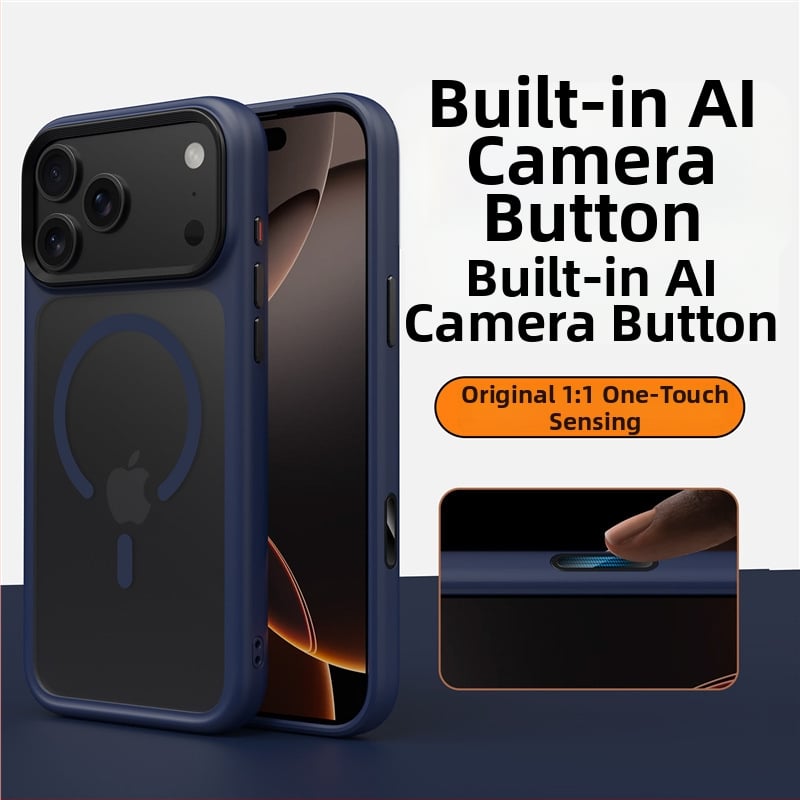 Husă pentru iPhone 17 – husă dură cu finisaj mat, prindere magnetică, protecție anti-cădere, TPU+PC, compatibilă cu iPhone 17 Pro Max/Pro/17/Air