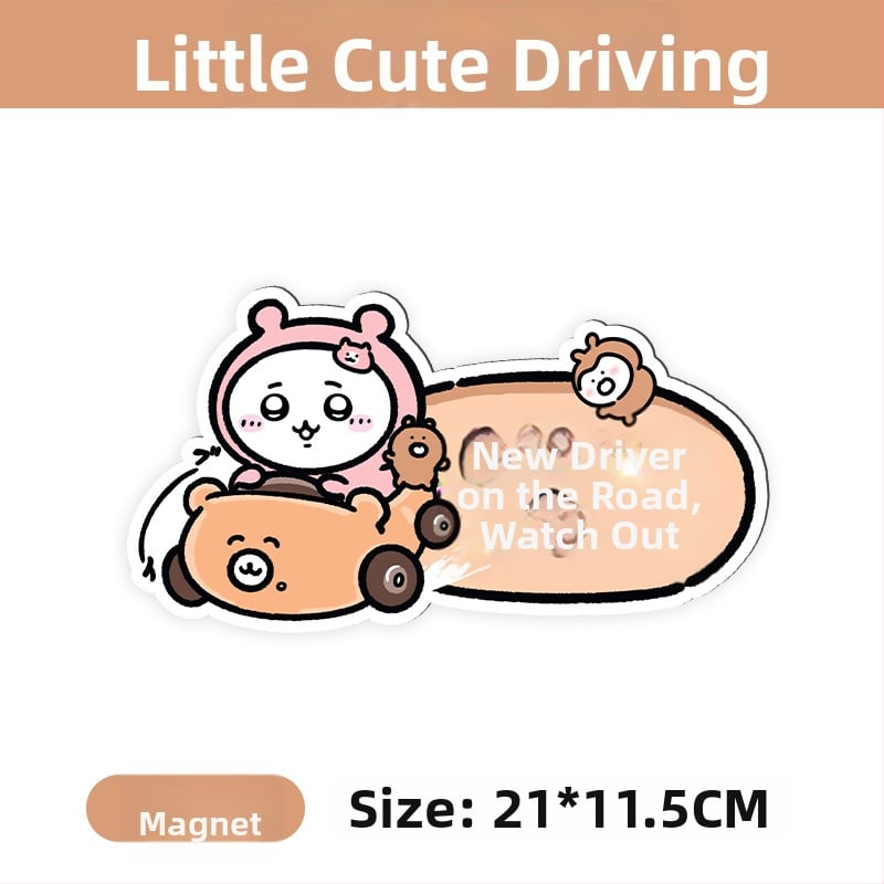 Auto kleebis magnetilise paigaldamisega, peegeldav pind, päikesekaitse ja kriimustuste kaitse — karikatuurimuster