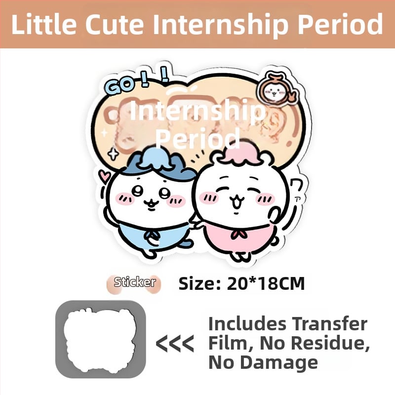 Auto kleebis magnetilise paigaldamisega, peegeldav pind, päikesekaitse ja kriimustuste kaitse — karikatuurimuster