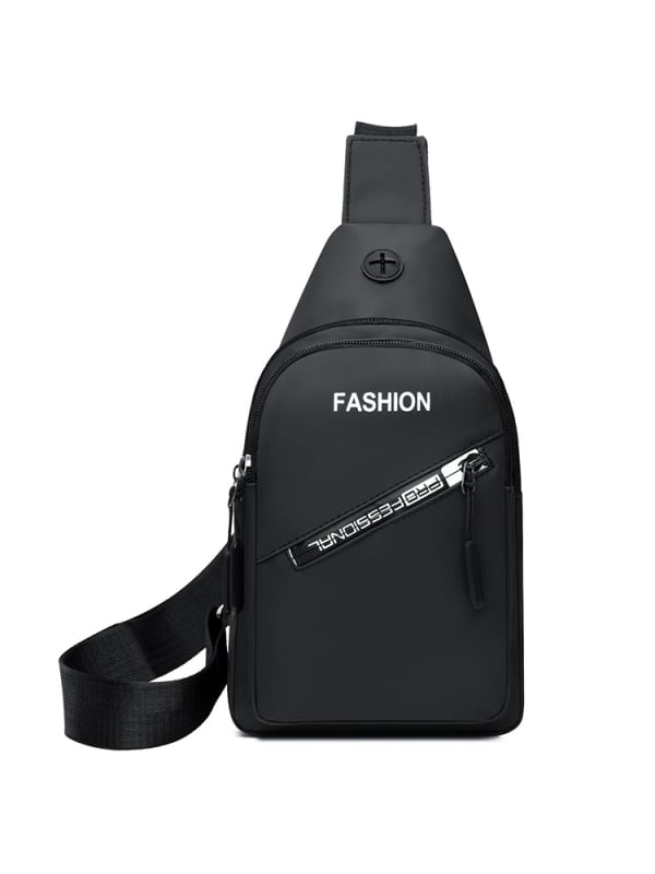 Vyrų krūtinės rankinė iš nailono, kvėpuojantis dizainas, gatvės stilius, poliesterio pamušalas