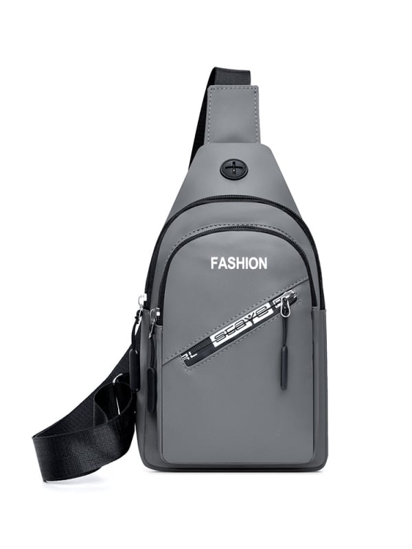 Vyrų krūtinės rankinė iš nailono, kvėpuojantis dizainas, gatvės stilius, poliesterio pamušalas